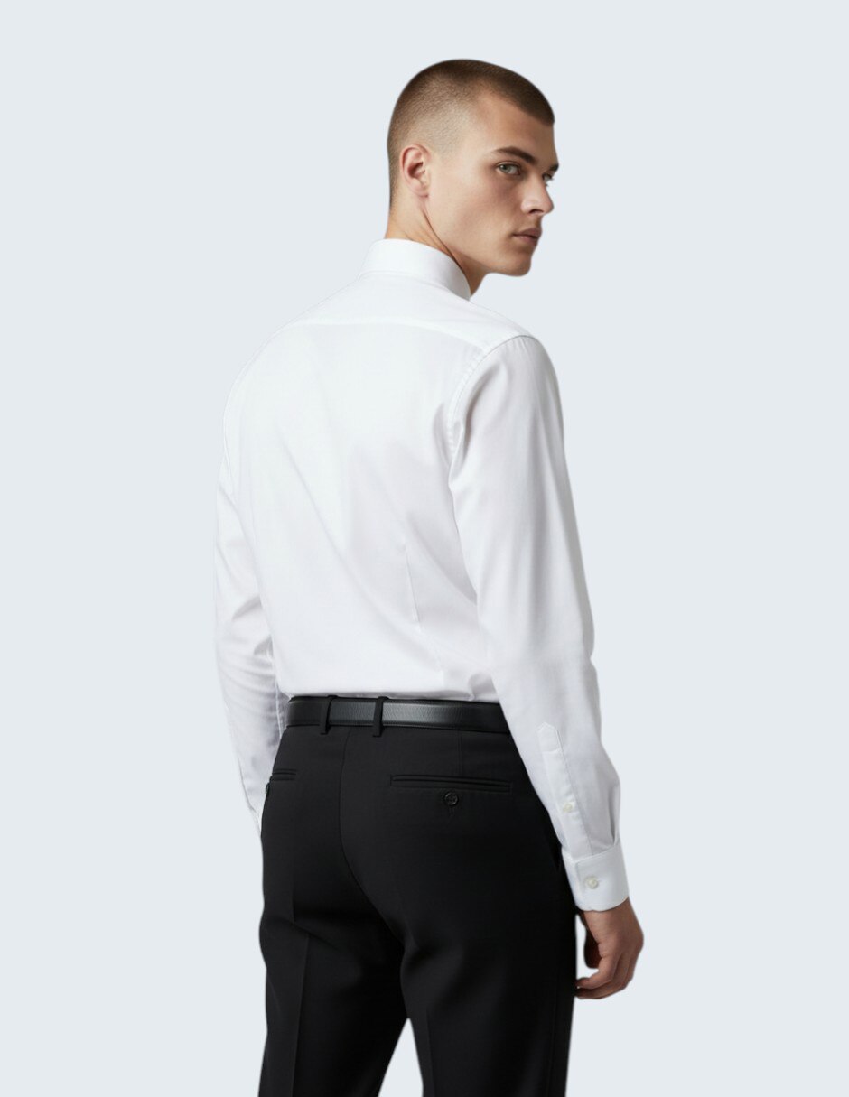 Camisa de vestir Ted Baker de algodón manga larga para hombre