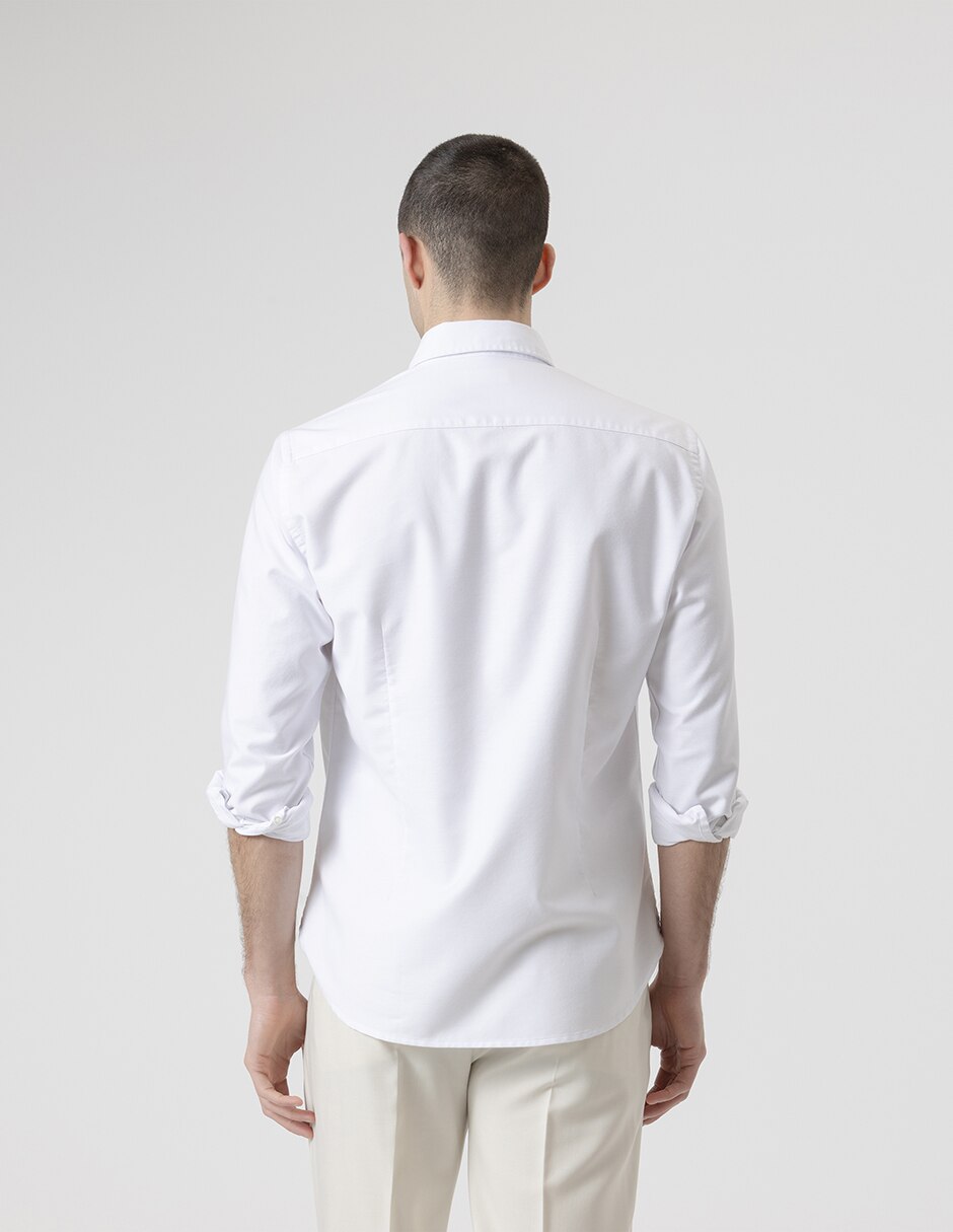 Camisa casual de algodón manga larga para hombre 7