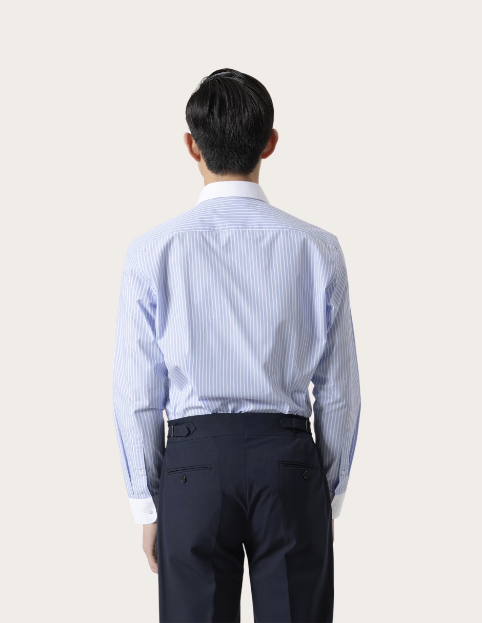 Camisa de vestir Puroego de algodón manga larga para hombre