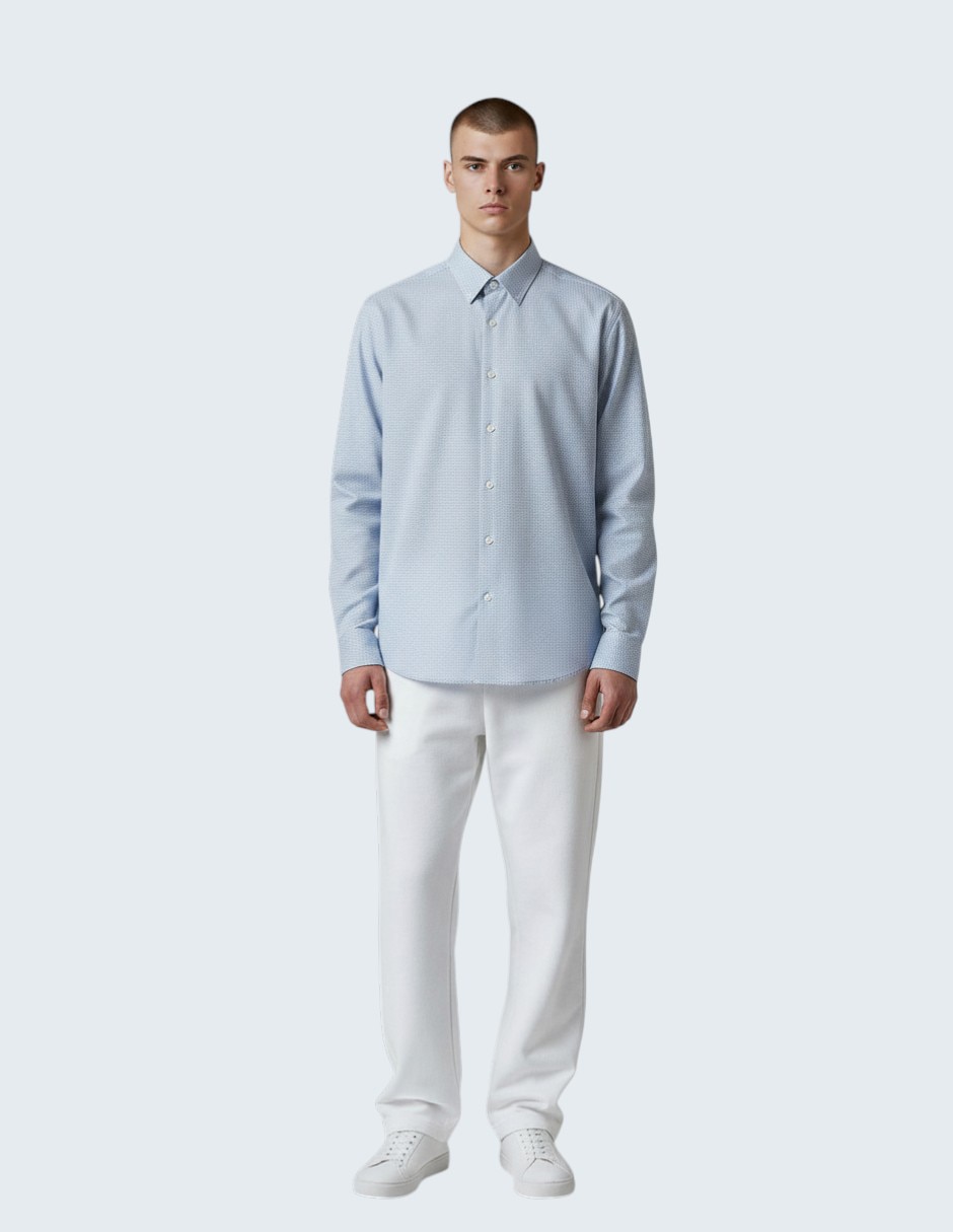 Camisa de vestir Kenneth Cole manga larga para hombre