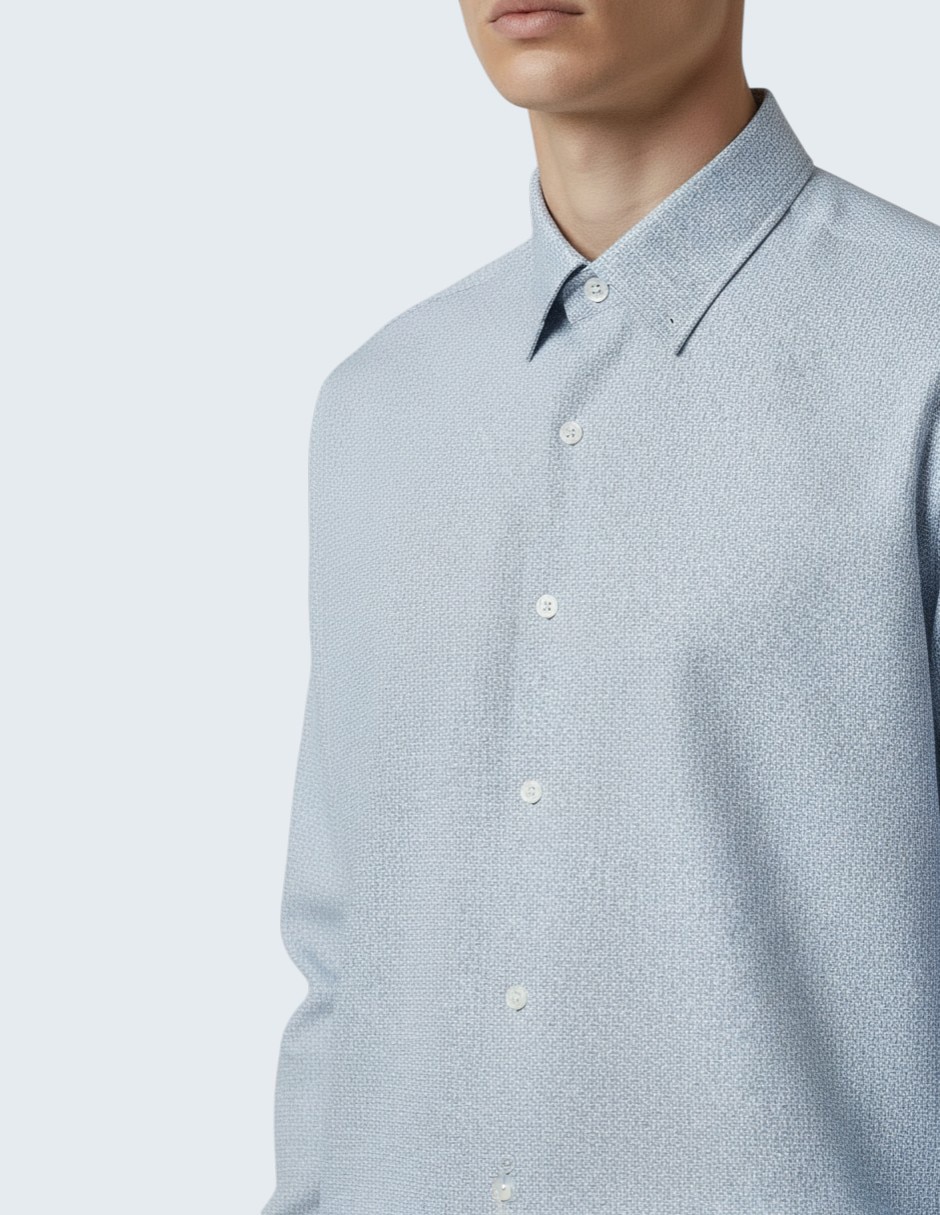 Camisa de vestir Kenneth Cole manga larga para hombre