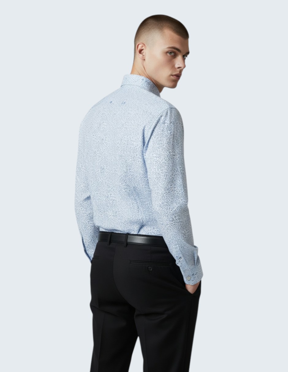 Camisa de vestir Ted Baker de algodón manga larga para hombre