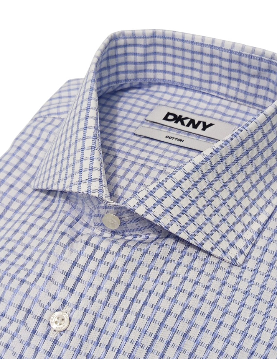 Camisa de vestir de algod—n manga larga para hombre 3