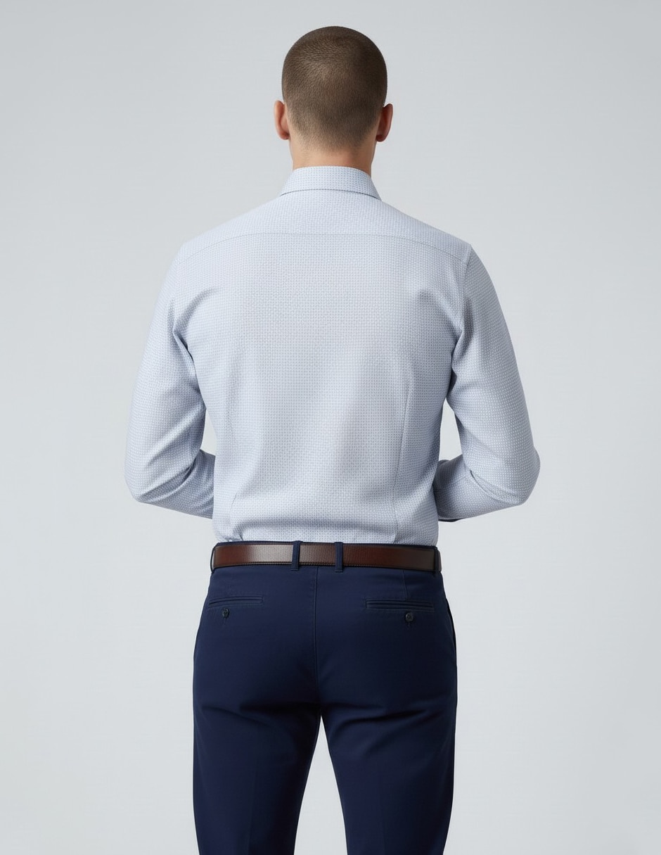 Camisa de vestir fw25 de algodón manga larga para hombre 3
