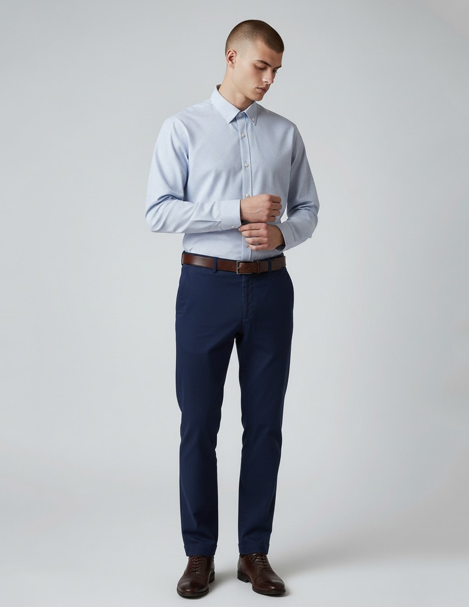 Camisa de vestir fw25 de algodón manga larga para hombre 2