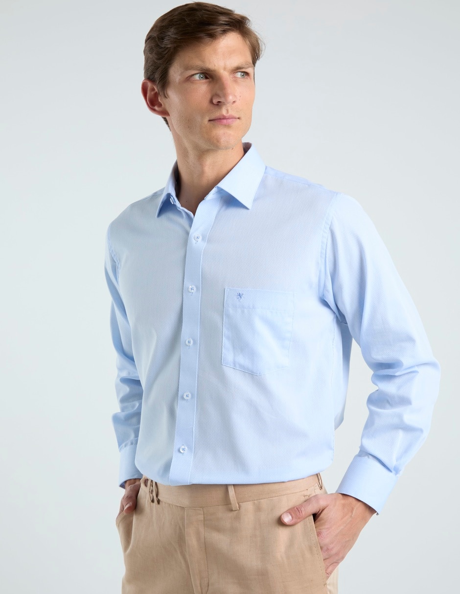 Camisa de vestir manga larga para hombre