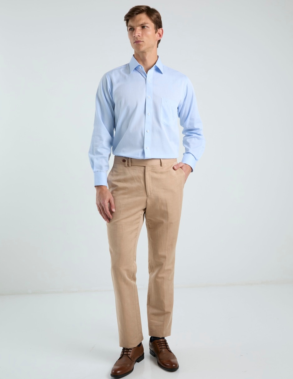Camisa de vestir manga larga para hombre