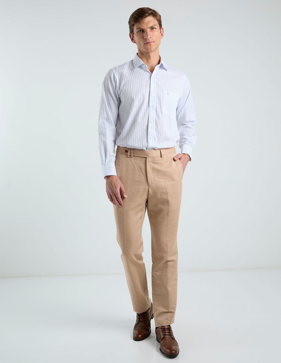 Camisa de vestir manga larga para hombre
