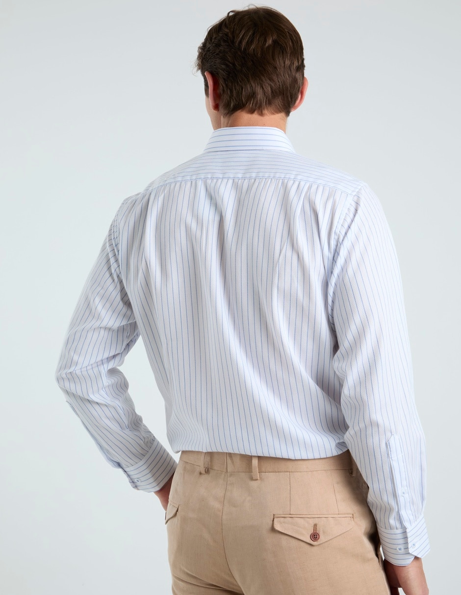 Camisa formal manga larga para hombre 6