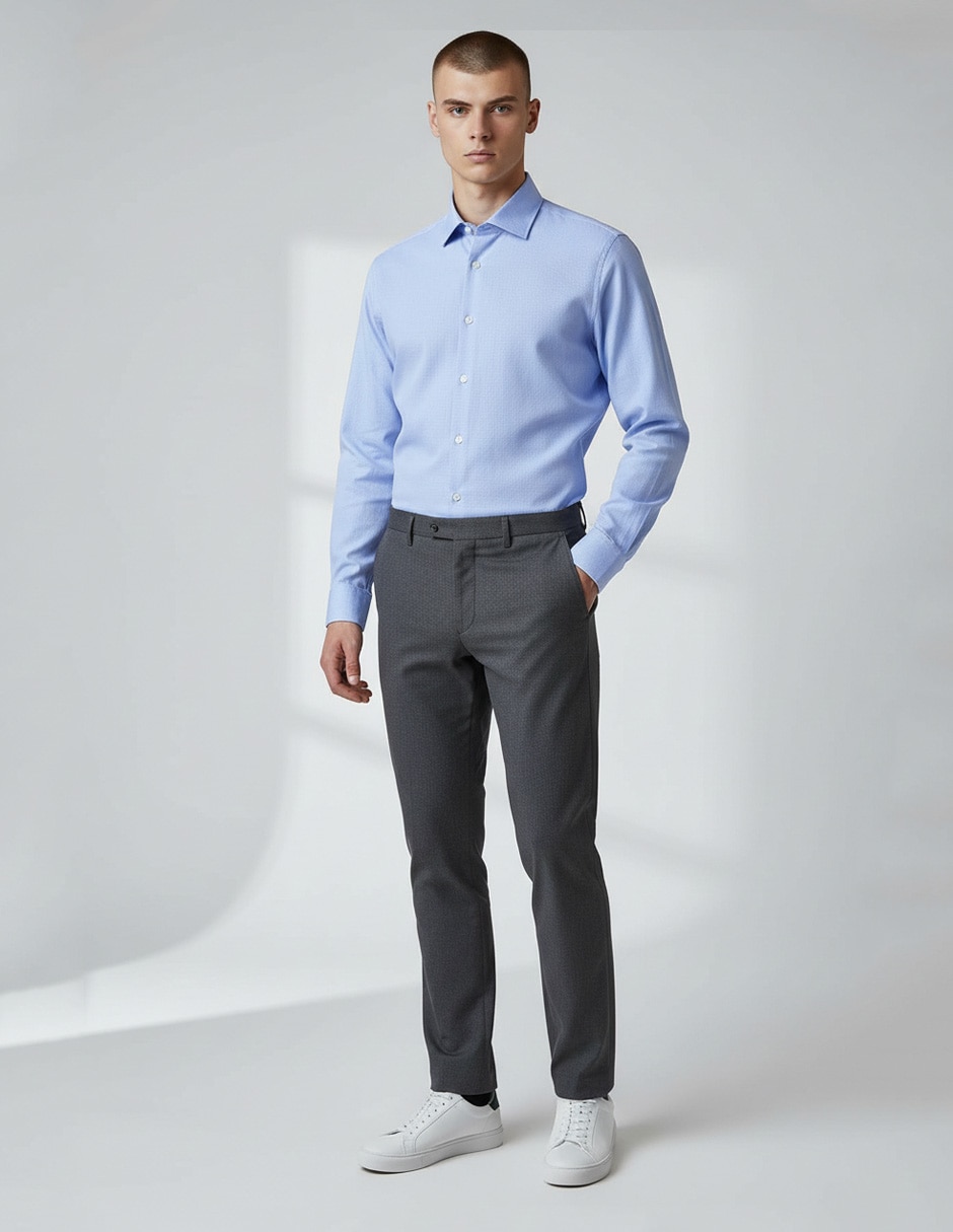 Camisa de vestir Kenneth Cole manga larga para hombre