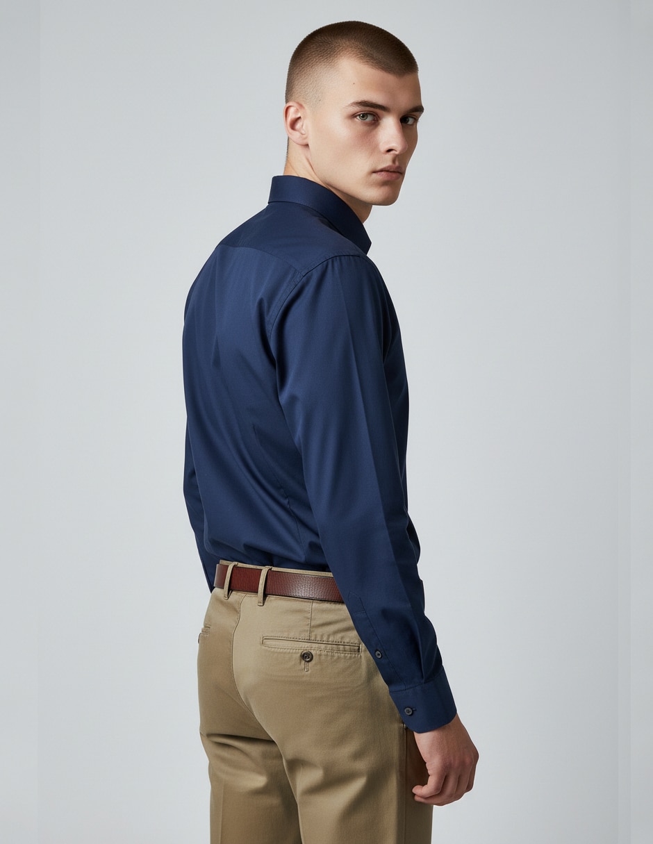Camisa de vestir Kenneth Cole manga larga para hombre