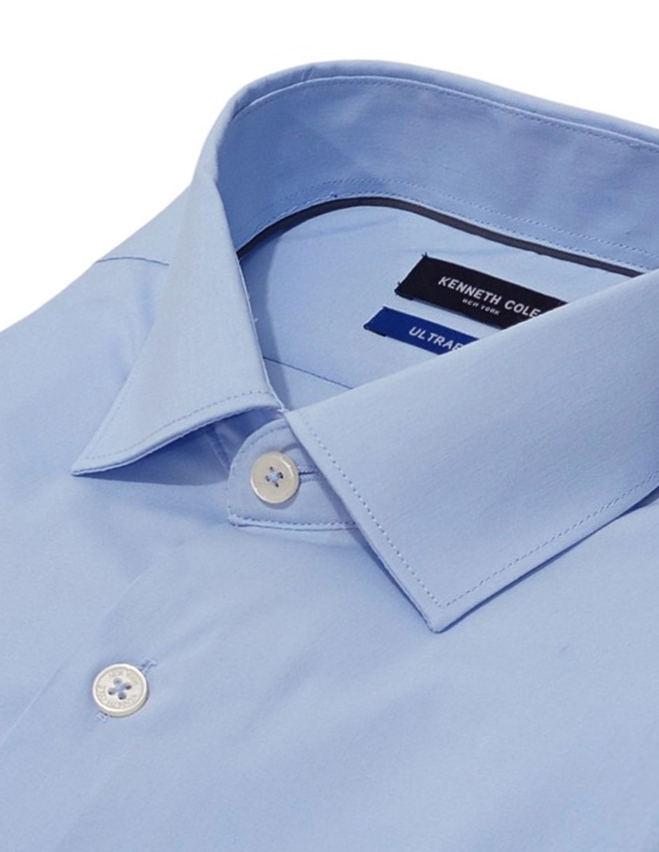 Camisa de vestir kenneth cole manga larga para hombre