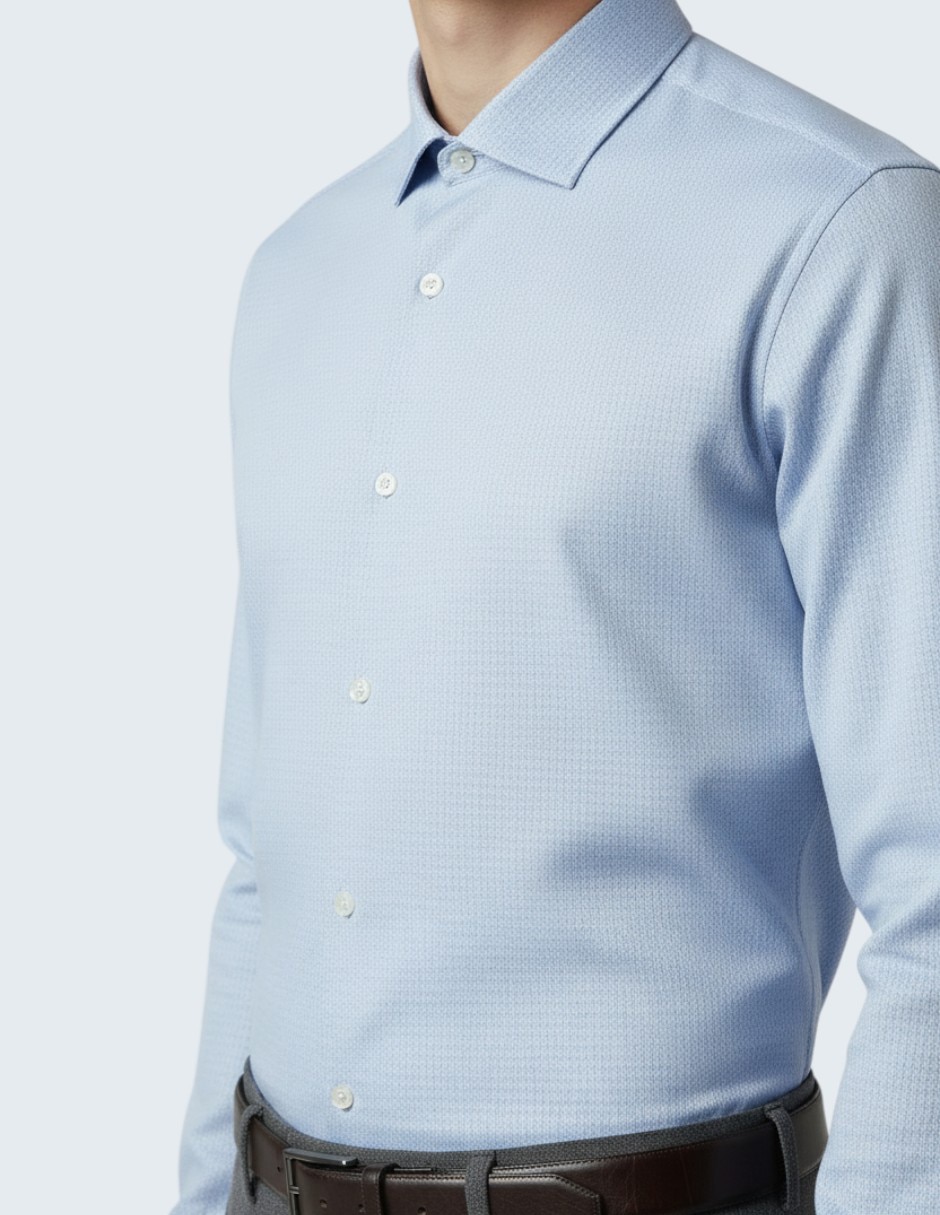 Camisa de vestir Kenneth Cole de algodón manga larga para hombre