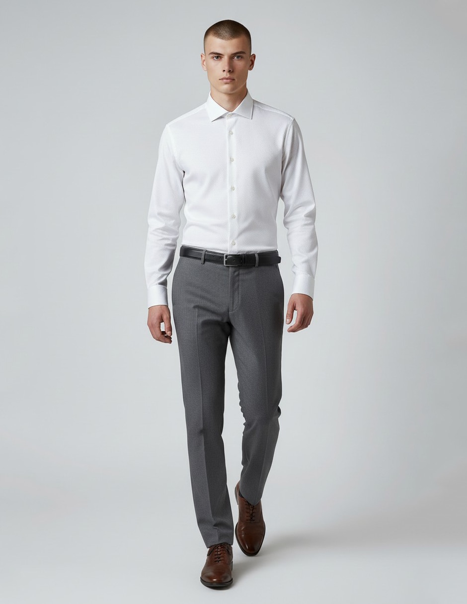 Camisa formal Dkny C de algodón manga larga para hombre