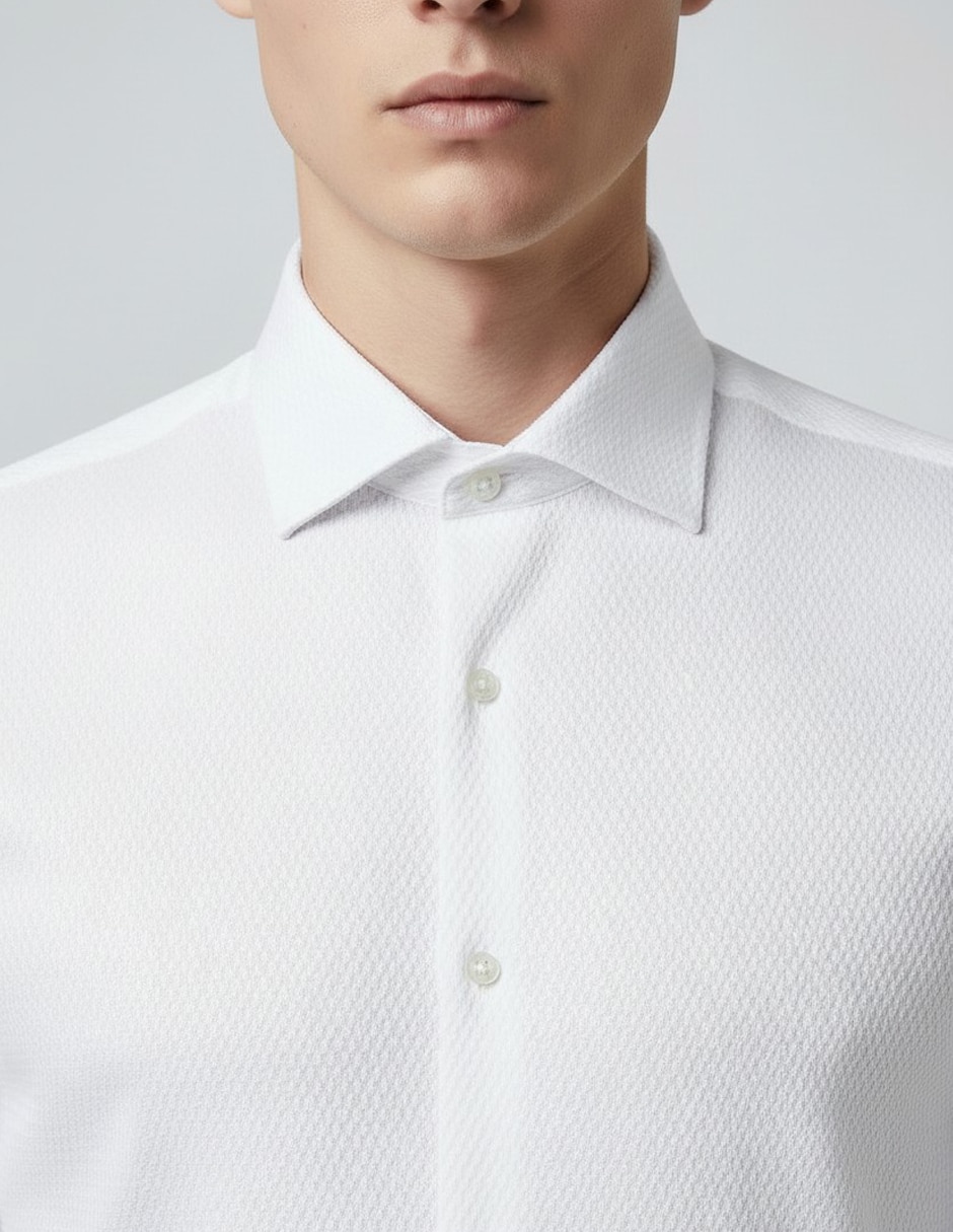 Camisa formal Dkny C de algodón manga larga para hombre