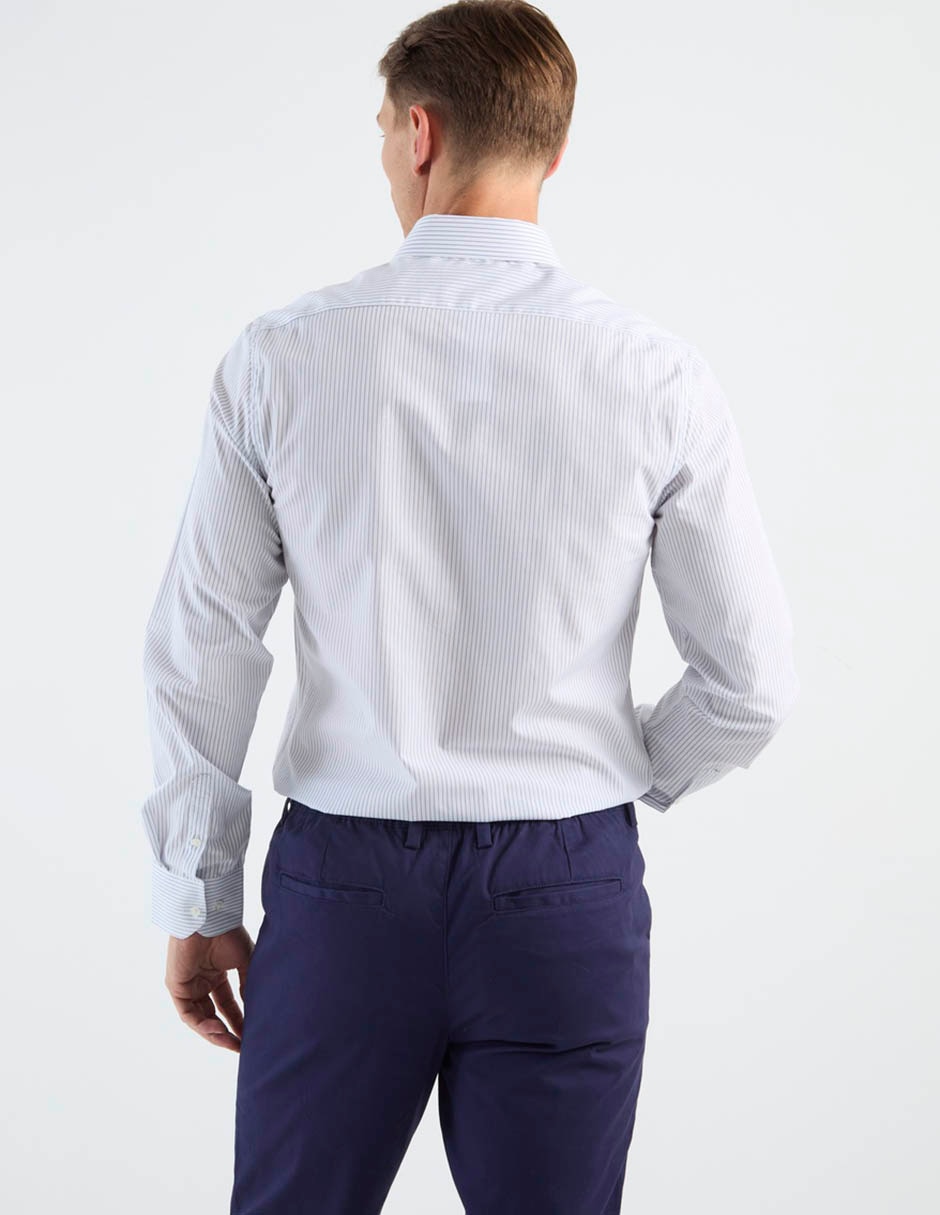Camisa business casual DKNY C manga larga para hombre