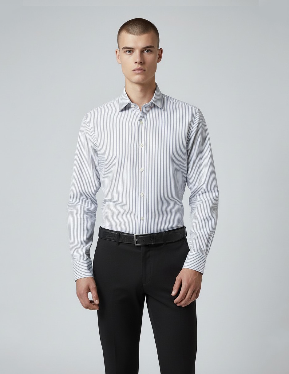 Camisa business casual manga larga para hombre Camisa business casual manga larga para hombre