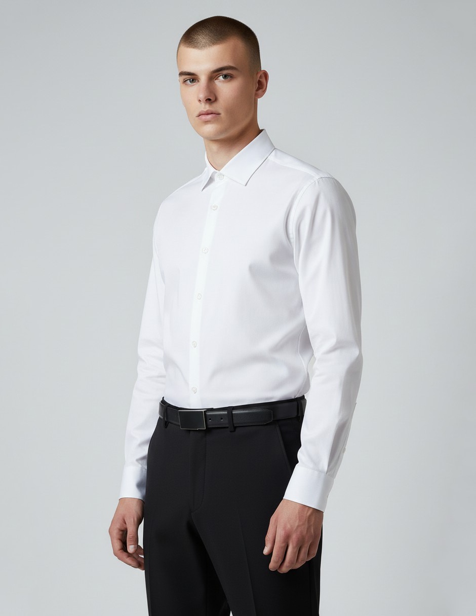 Camisa de vestir manga larga para hombre