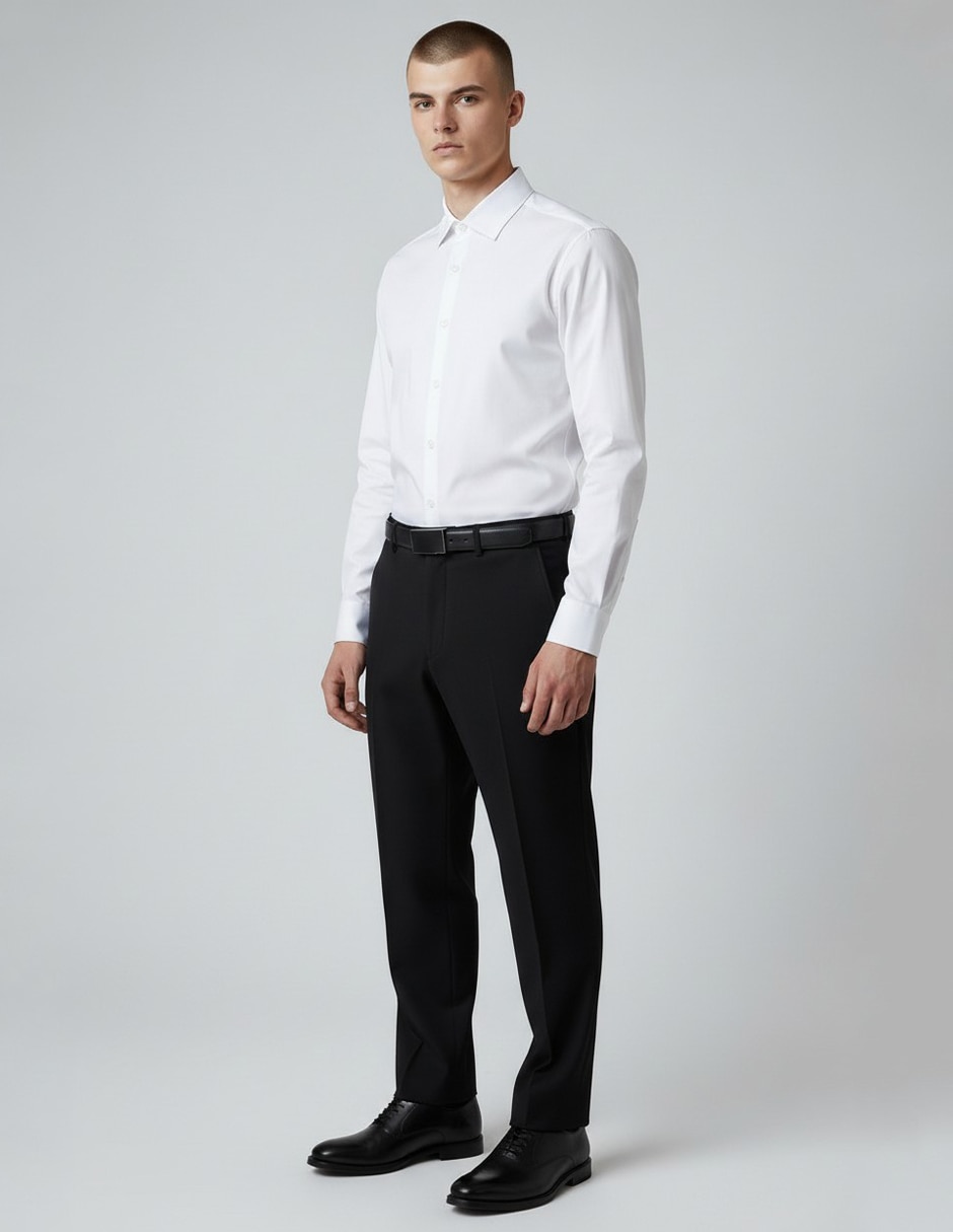 Camisa de vestir Oscar de la Renta manga larga para hombre