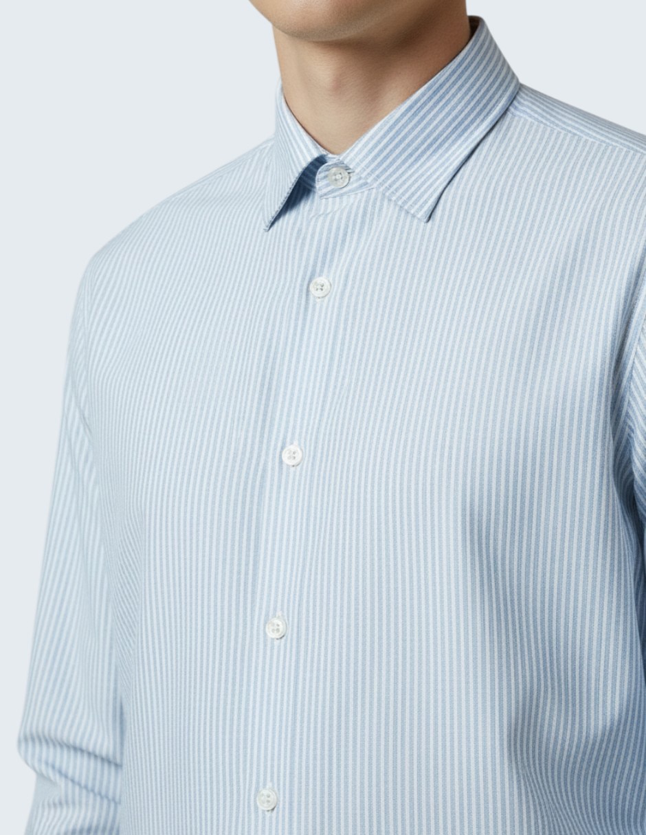 Camisa de vestir kenneth cole de algodón manga larga para hombre