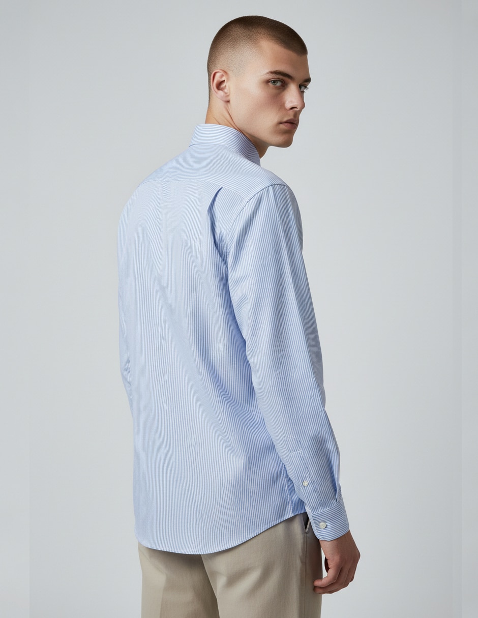 Camisa de vestir Kenneth Cole de algodón manga larga para hombre