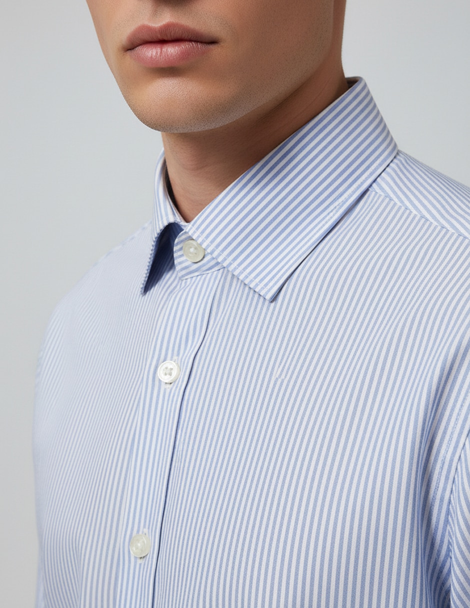 Camisa de vestir Kenneth Cole de algodón manga larga para hombre