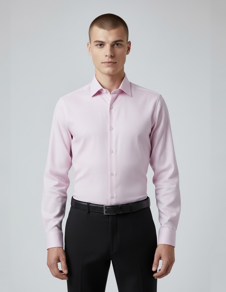 Camisa formal Oscar de La Renta manga larga para hombre