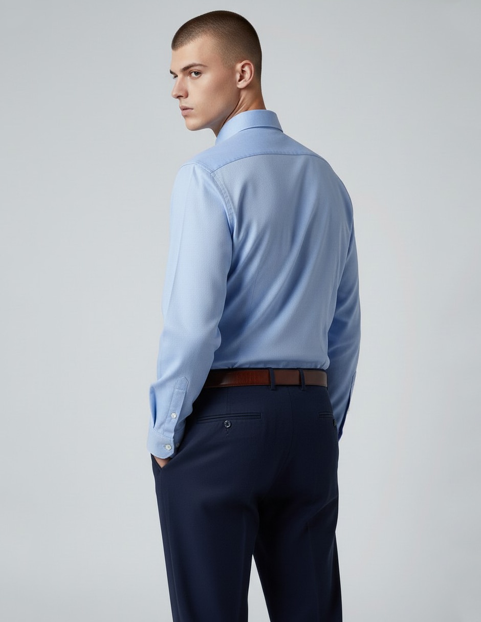 Camisa formal Oscar de La Renta manga larga para hombre
