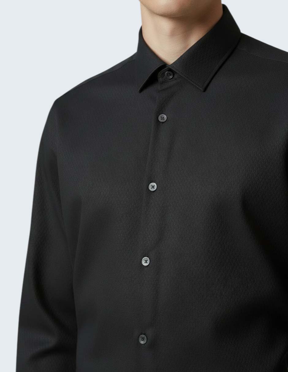 Camisa de vestir Kenneth Cole de algodón manga larga para hombre