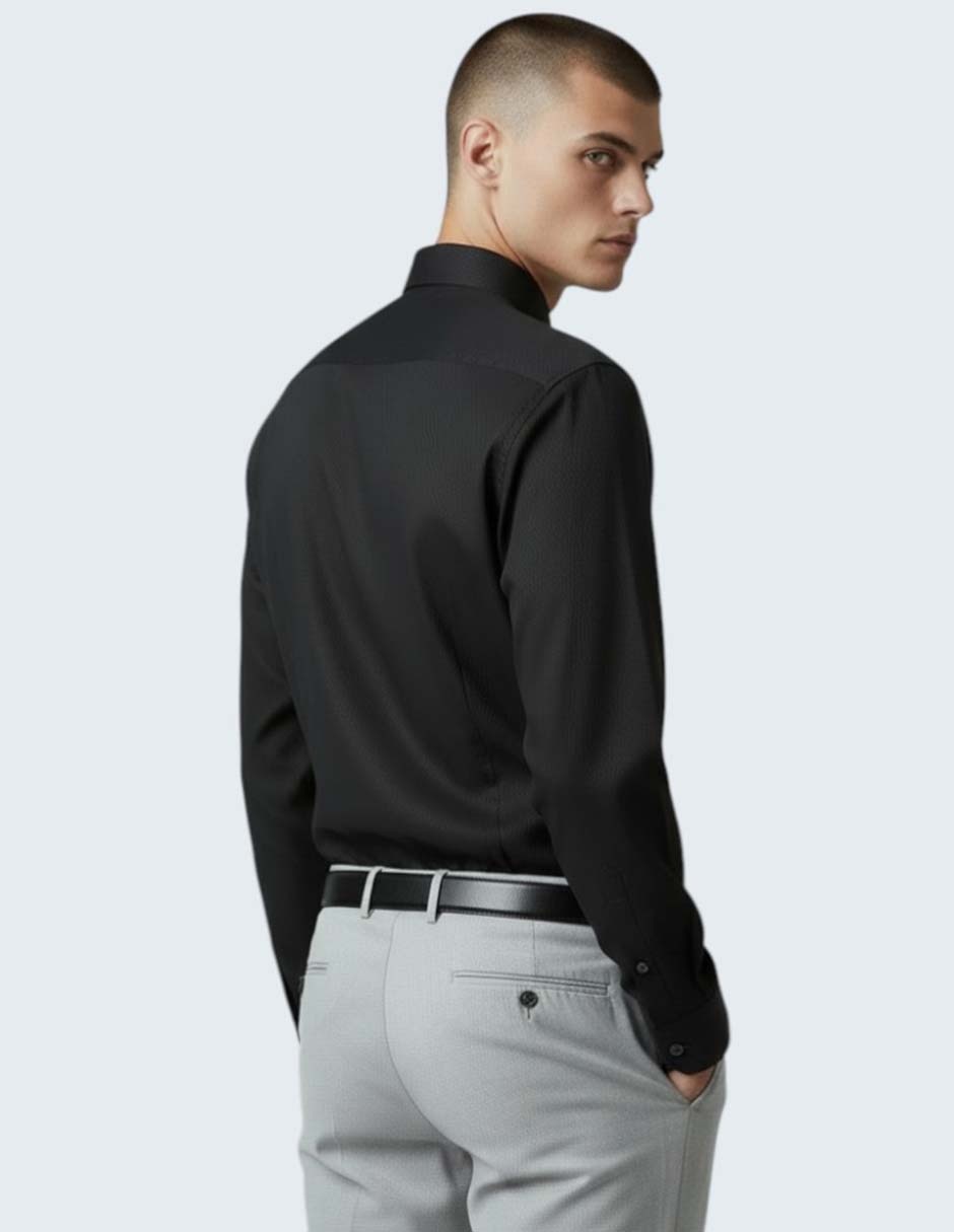 Camisa de vestir Kenneth Cole de algodón manga larga para hombre