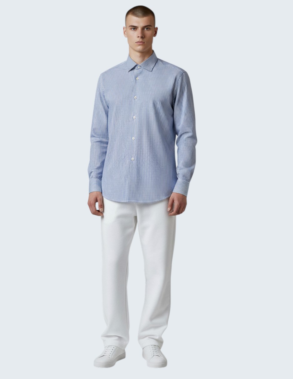 Camisa de vestir Kenneth Cole de algodón manga larga para hombre