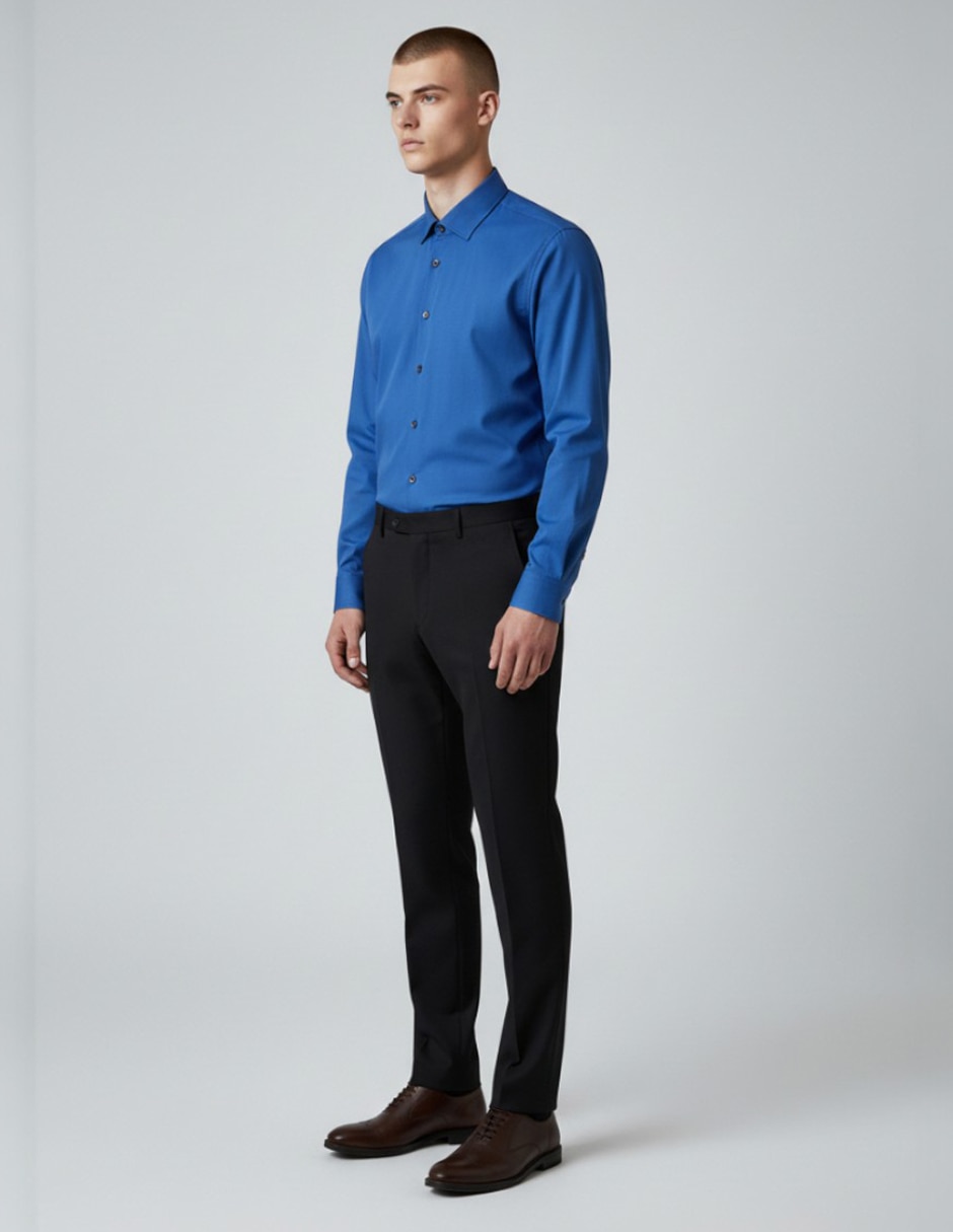 Camisa de vestir kenneth cole manga larga para hombre