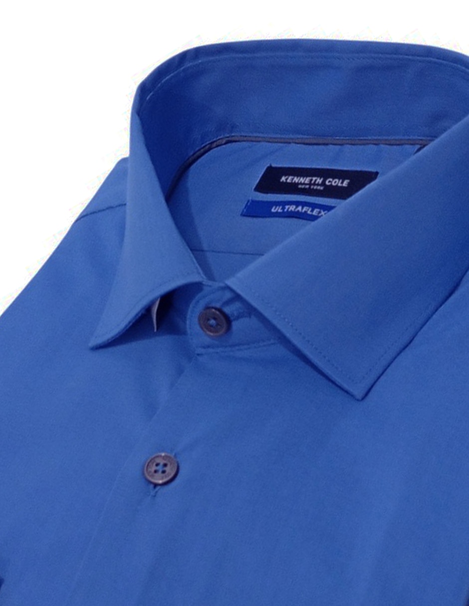 Camisa de vestir kenneth cole manga larga para hombre