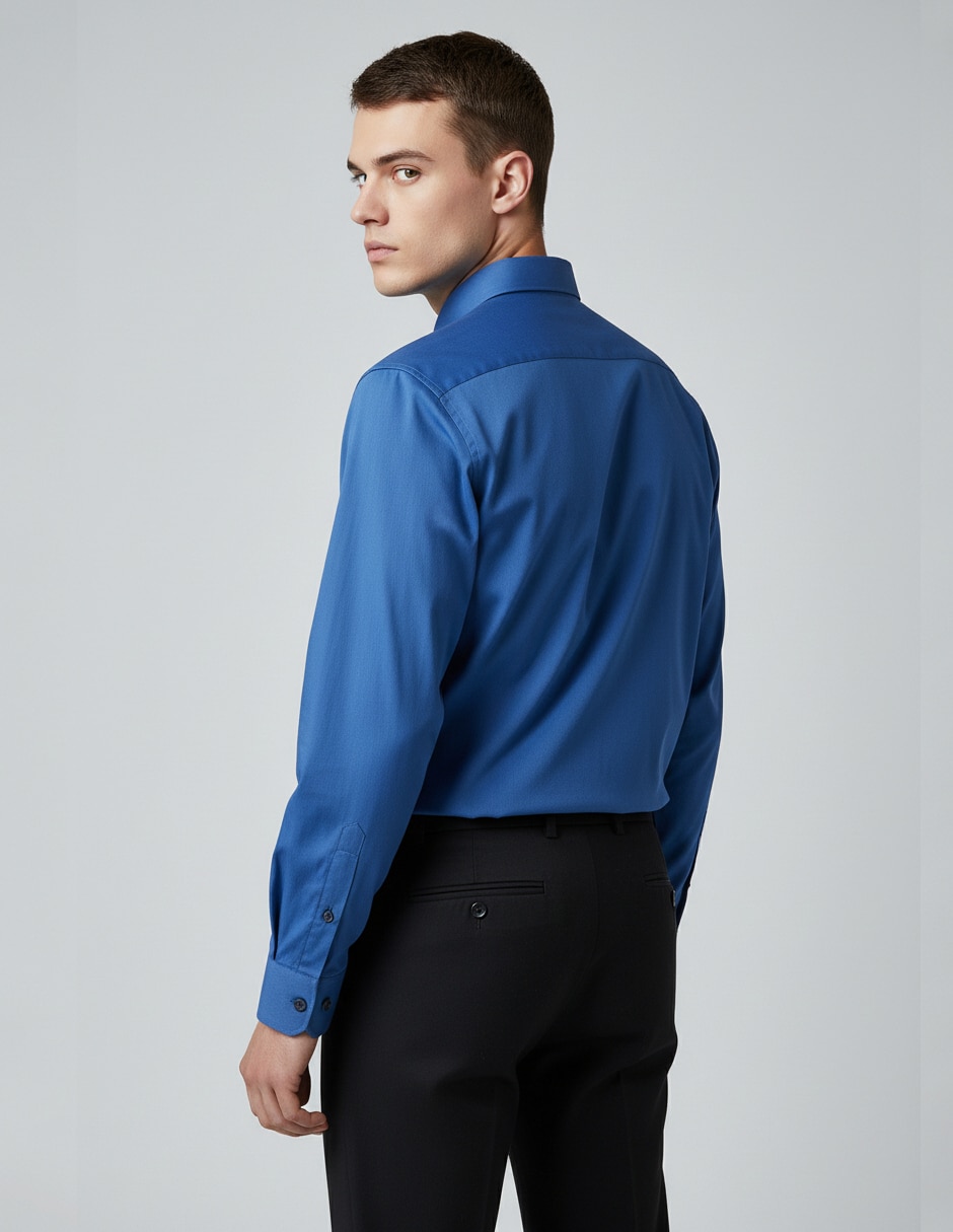 Camisa de vestir kenneth cole manga larga para hombre