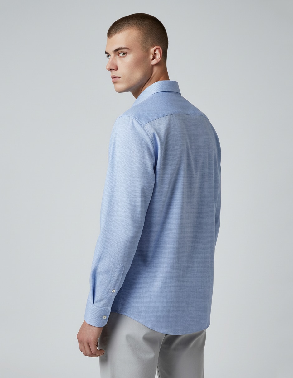 Camisa de vestir DKNY C de algodón manga larga para hombre