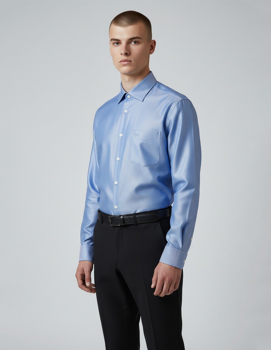 Camisa de vestir manga larga para hombre 1