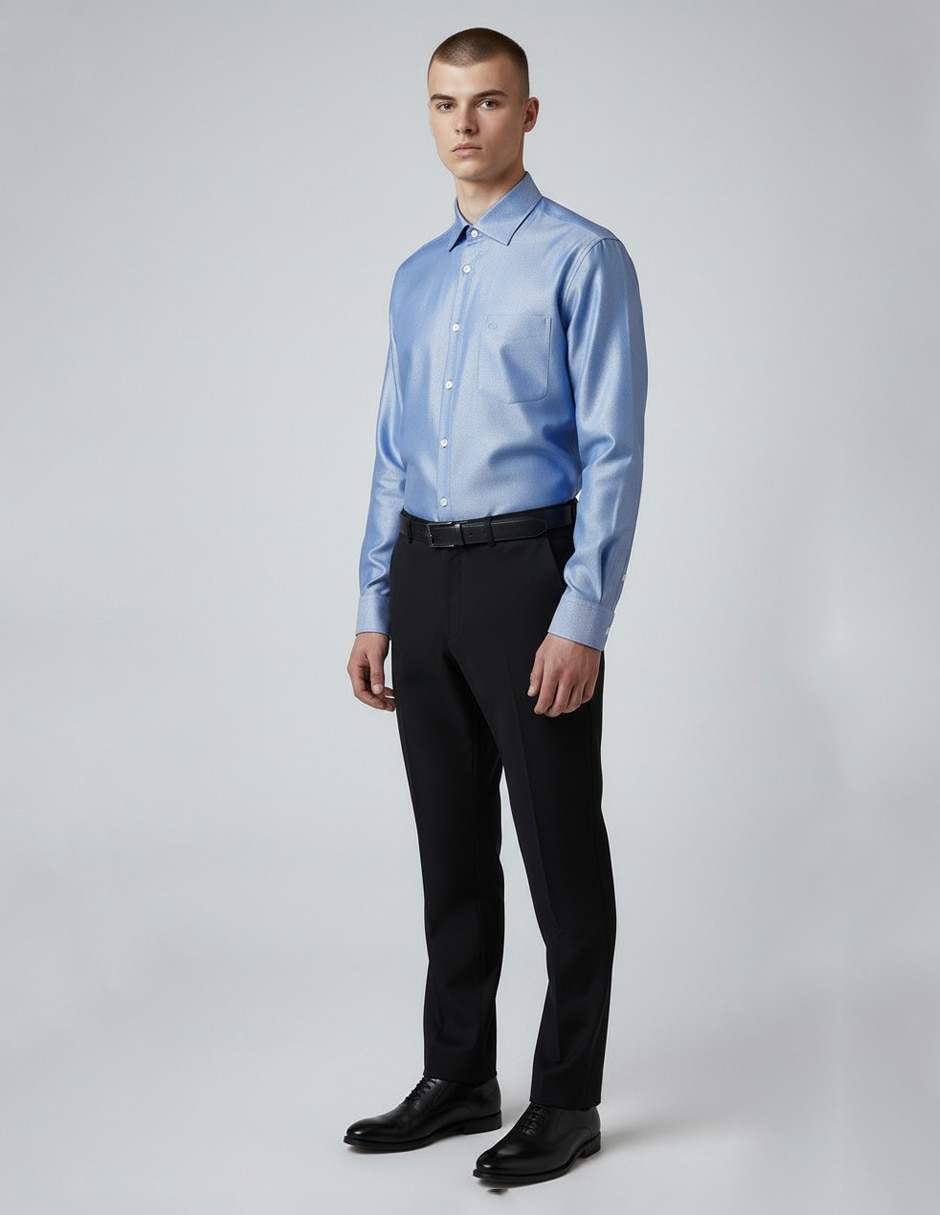Camisa de vestir manga larga para hombre 5
