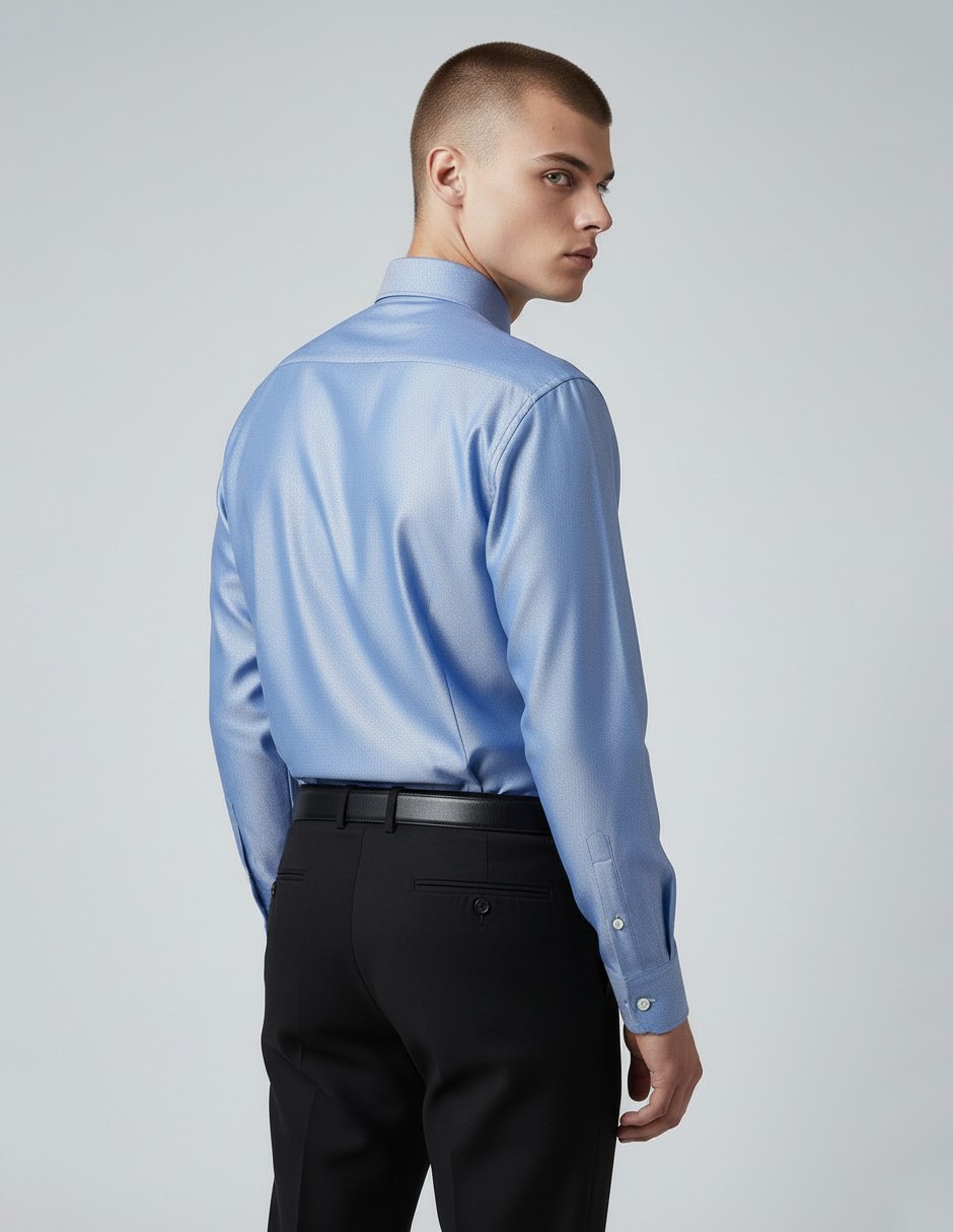 Camisa de vestir manga larga para hombre 6
