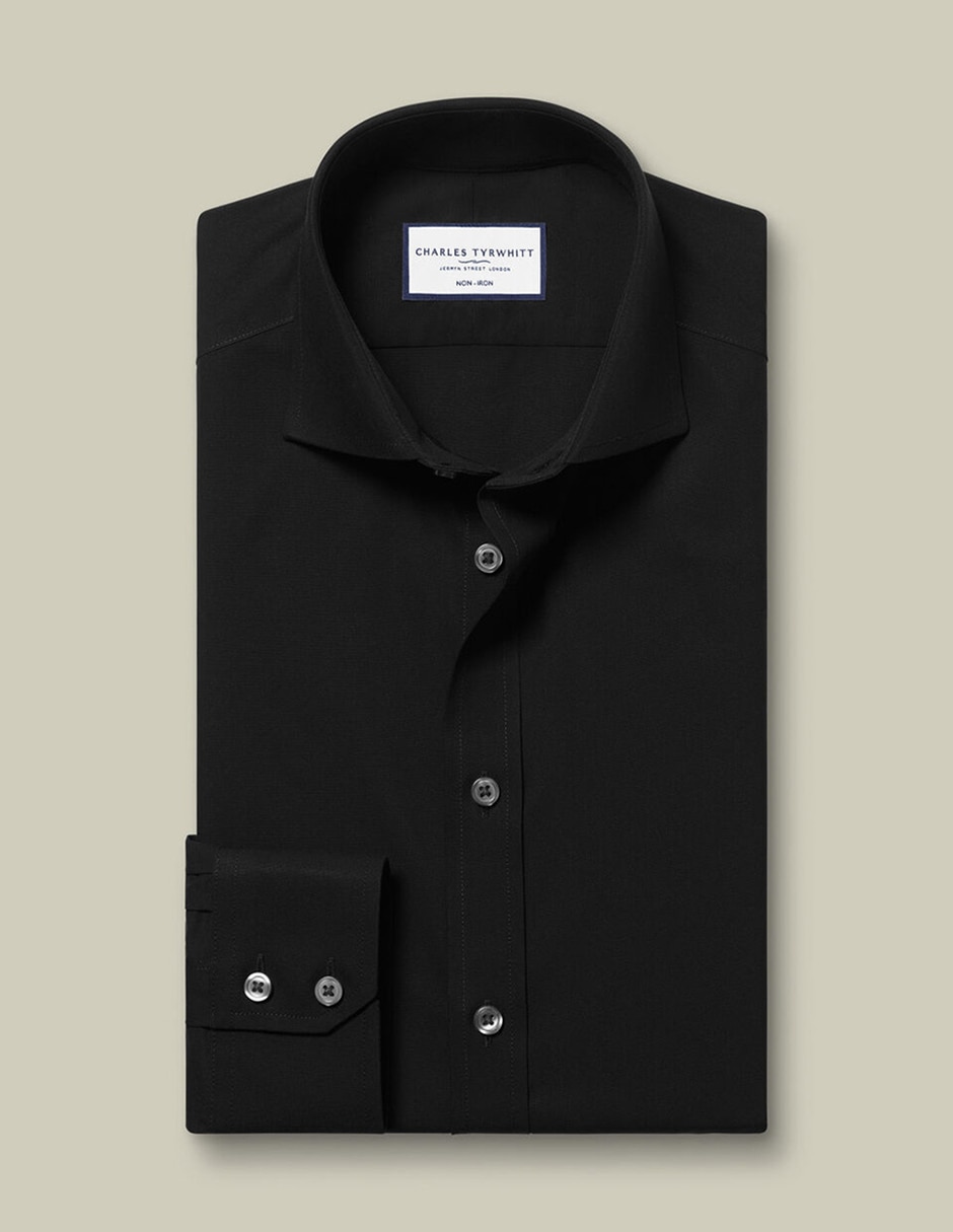 Camisa de vestir de algodòn manga larga para hombre 4