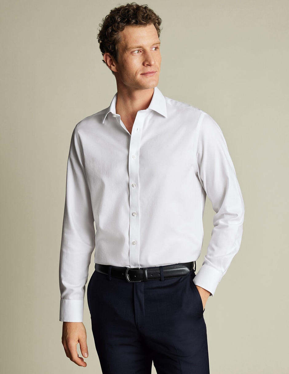 Camisa de vestir de algodón manga larga para hombre Camisa de vestir de algodón manga larga para hombre
