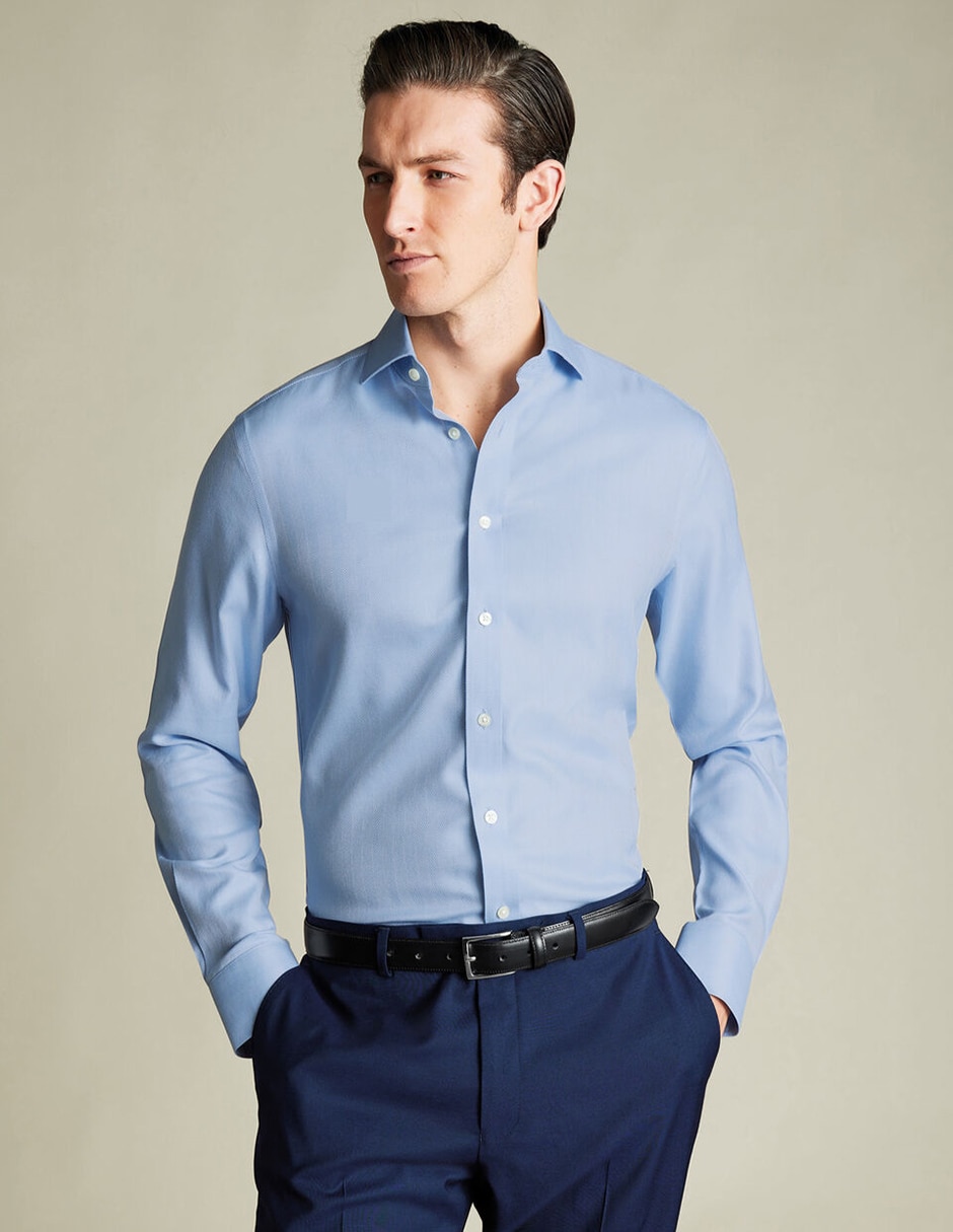 Camisa de vestir de algodòn manga larga para hombre Camisa de vestir de algodòn manga larga para hombre