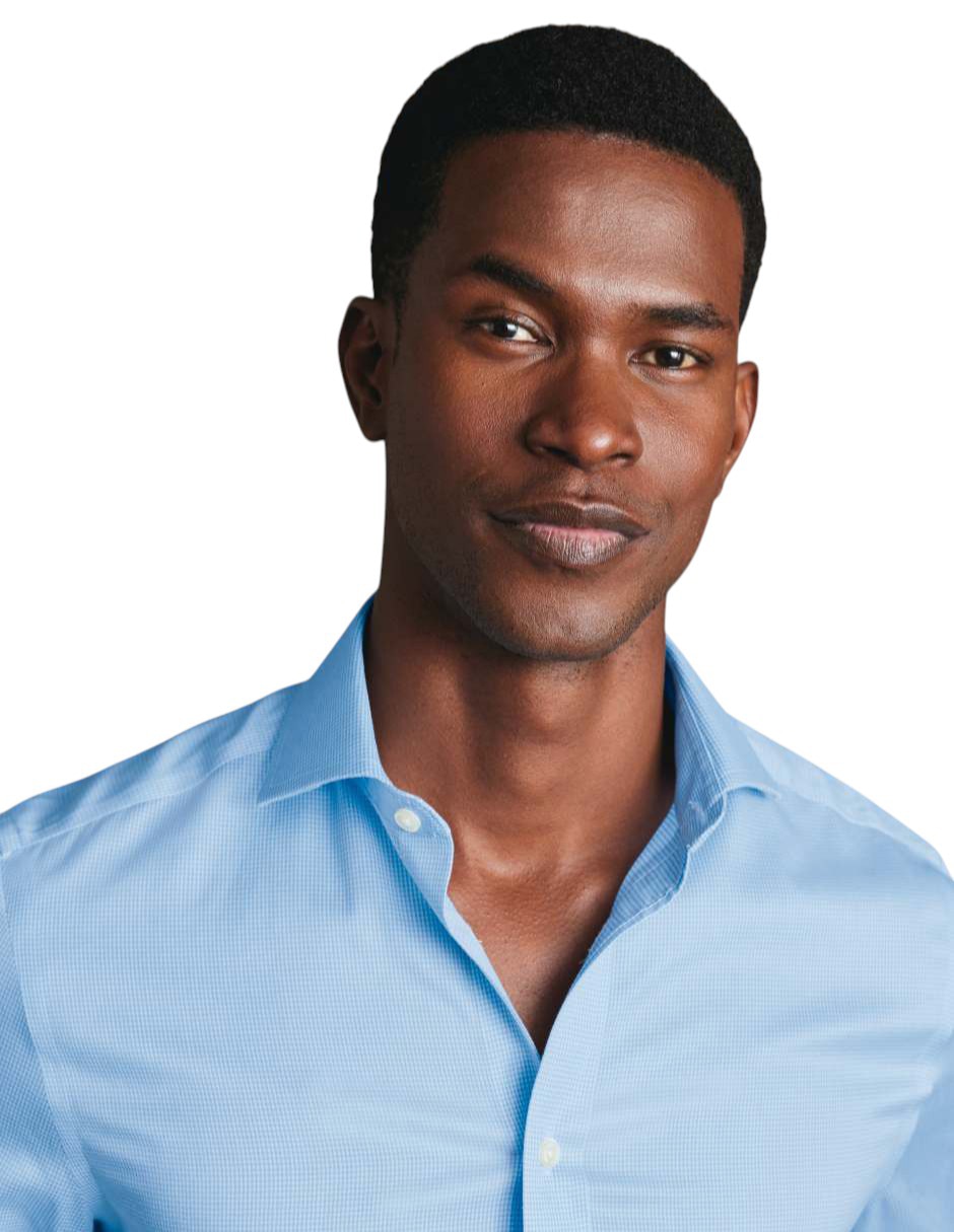Camisa de vestir de algodón manga larga para hombre 4