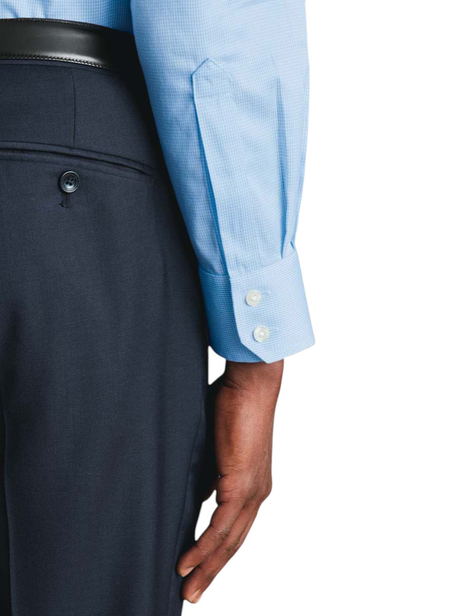 Camisa de vestir de algodón manga larga para hombre 5