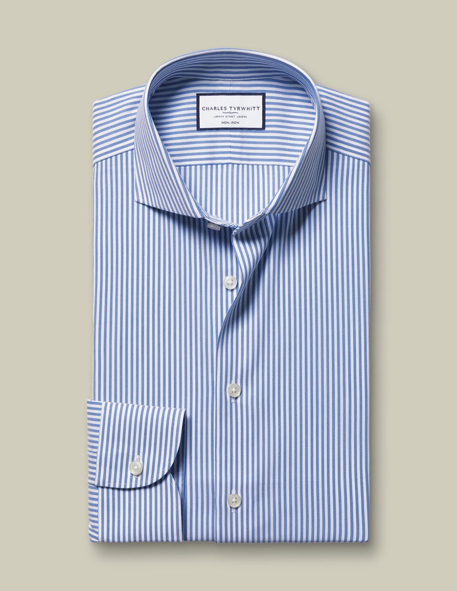 Camisa de vestir de algodòn manga larga para hombre 4