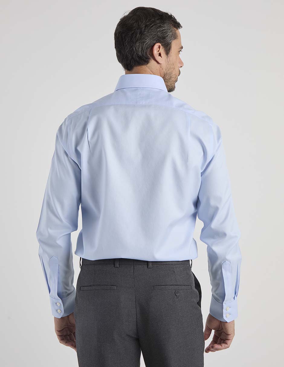 Camisa de vestir charles tyrwhitt de algodón manga larga para hombre