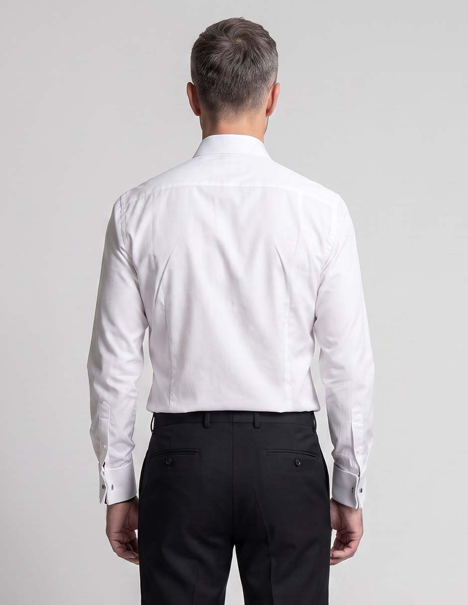 Camisa de vestir de algodón manga larga para hombre 2