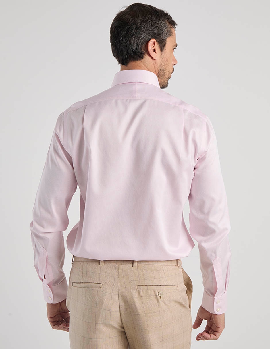 Camisa de vestir de algodón manga larga para hombre 6