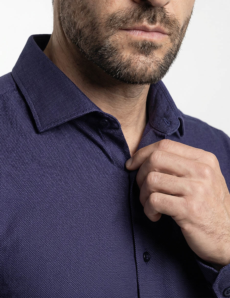 Camisa de vestir manga larga para hombre 9
