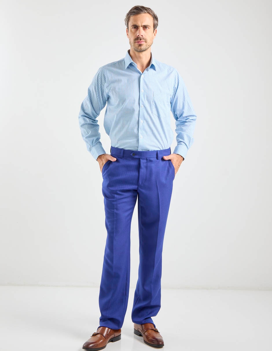 Camisa formal manga larga para hombre