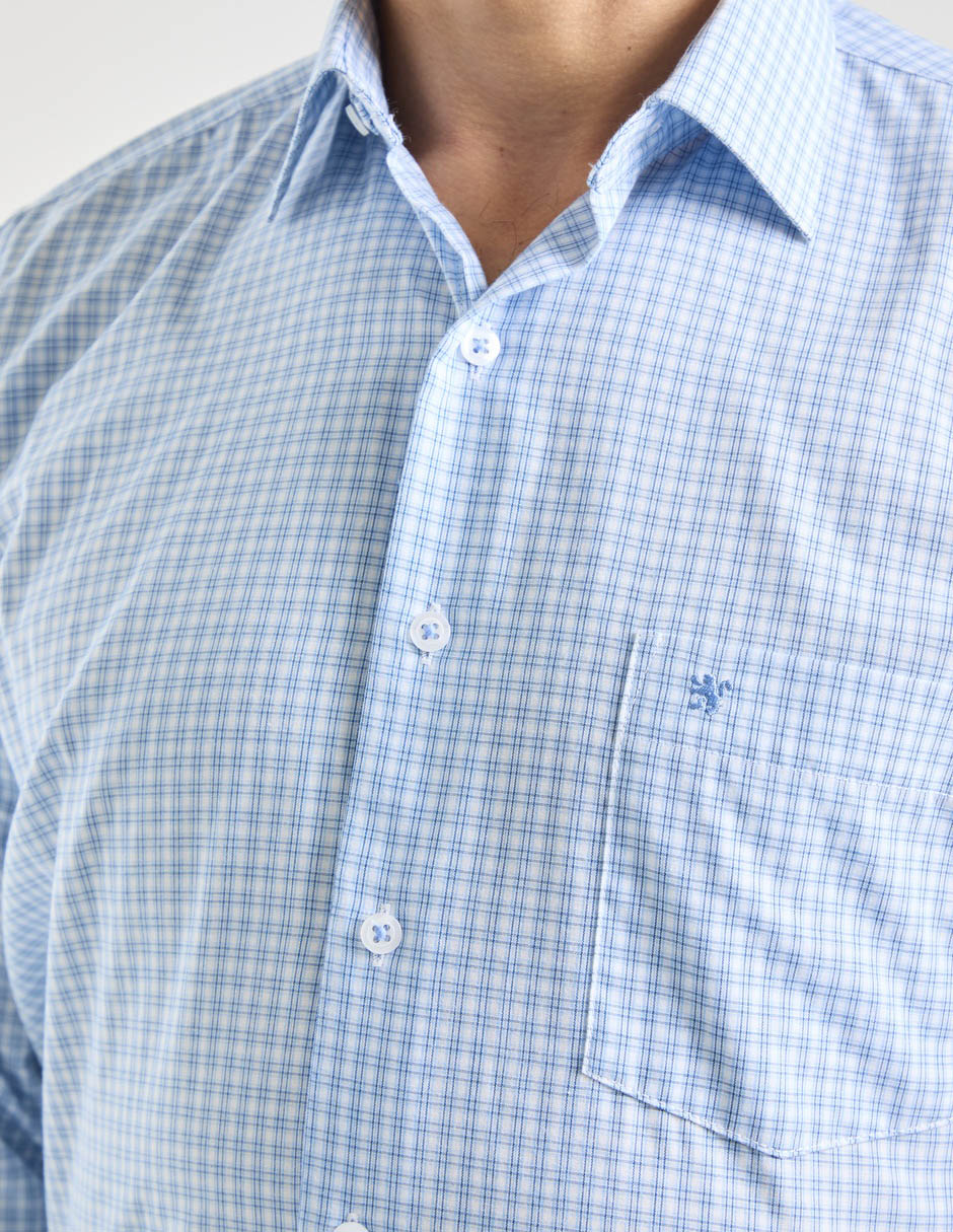 Camisa formal manga larga para hombre